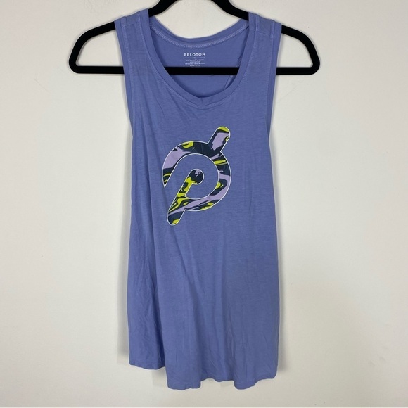 Peloton purple tank top cycling workout running biking - Picture 1 of 3